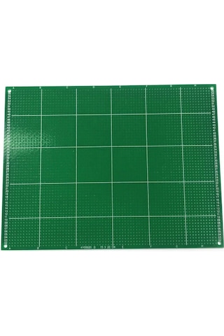 Koodmax 15x20cm Proto Pcb Tek Taraflı Delikli Pertinaks Prototip Deney Kartı Delikli Plaket Pertenak