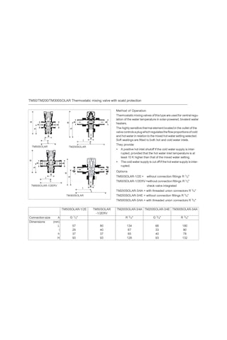 Honeywell Tm200solar-3/4e Termostatik Karışım Vanası 3/4''