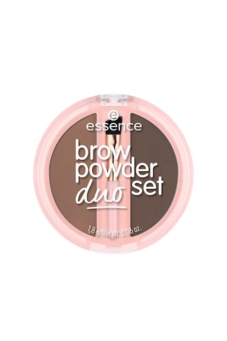 Essence Brow Powder Duo Set 1,8 Gr - 02 Medium - Kaş Pudrası 002 Medium Brown