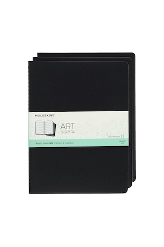 Moleskine Art Collection Müzik Defteri 19x25 Black 3 Lü Siyah