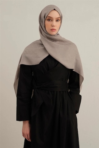Armine Lyocell Naia Üçgen Monogram Şal 5 - 75 X 200 / Gri - 20 Gri - 20