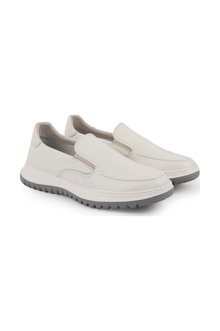 Libero Lz5907 Antik Görünümlü Hafif Eva Taban Lastikli Kadın Sneaker / Slip-on Kırık Beyaz