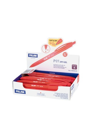 Mılan 176542125 Dry-gel P07 Kırmızı Gel Kalem
