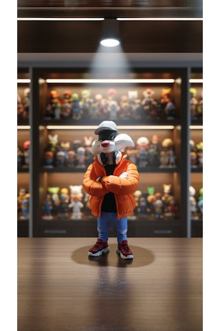 Looney Tunes Sylvester Figürü - Hip-hop Serisi Özel Tasarım Biblo / Figür