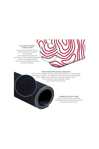 Gaming Mouse Pad 70x30 Xl Büyük Oyuncu Mouse Pad Speed Mousepad Gökkuşağı, 70x30 Cm 3mm Kalınlık
