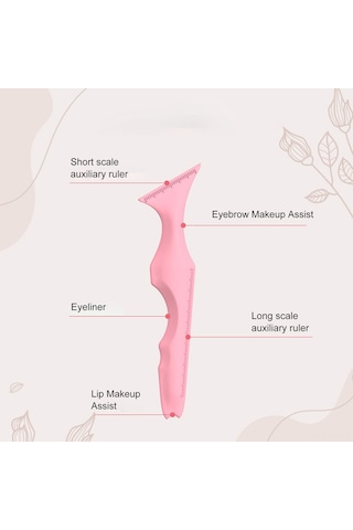 Yifomall 5 Li Silikon Göz Kalıbı Seti Kanatlı Eyeliner, Kaş Ve Göz Farı İçin Pratik Makyaj Aracı, Yeniden Kullanılabilir