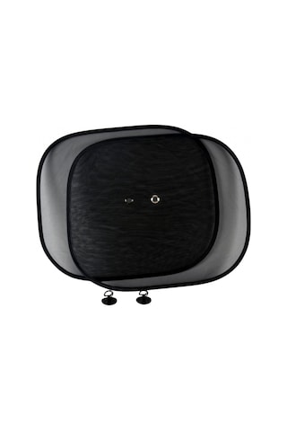 Carub Yan Cam Perde Düz Vantuzlu Siyah 2 Li 44x38 Cm Br4955504