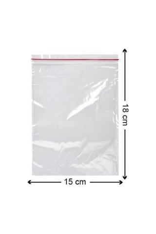 Kilitli Torba Kilitli Poşet 15X18 Cm 100 Adet