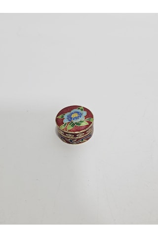 Antika Cloisonne Minyatür Kutu 3,3cm 119