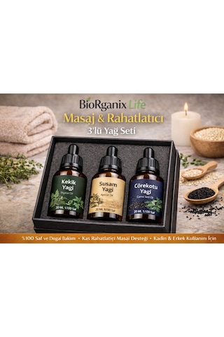 Life Kas Rahatlatıcı & Masaj Yağı 3 Lü Set Spor Sonrası Bakım