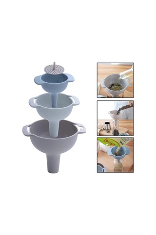 3'lü Süzgeçli Huni Seti