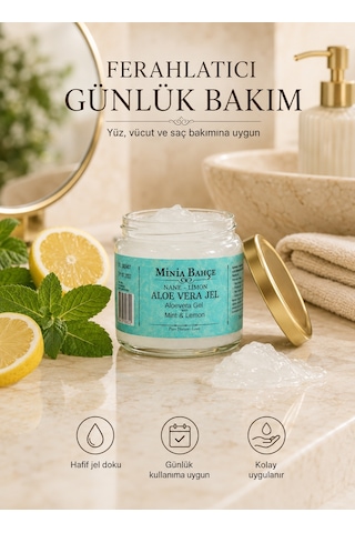 Minia Bahçe Nane ve Limonlu Aloe Vera Jel 75 G