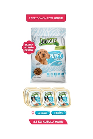 Yüksek Enerjili Yavru Köpek Maması 2.5 Kg + 6 Adet 100gr Somon Ezme Hediye