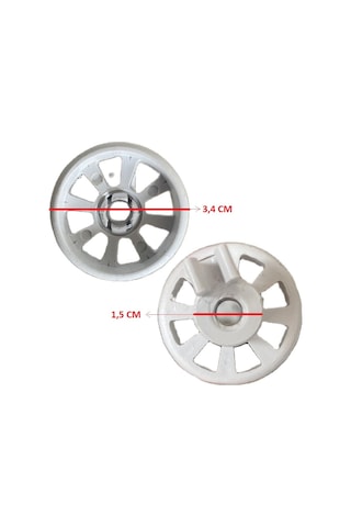 Bosch Uyumlu Bulaşık Makinesi Sepet Tekerleği Alt Teker 8 Adet - 496135387