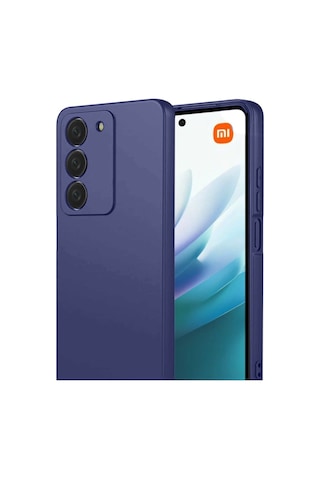 Xiaomi Redmi 15 4g Kılıf Biye Yumuşak Silikon Case Lacivert