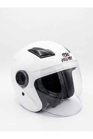 Oso Helmet Yarım Kask Gözlüklü Beyaz - L Beden Oso Helmet Yarım Kask Gözlüklü Beyaz - L Beden
