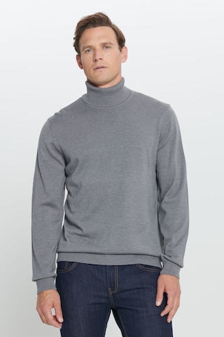 AC&Co / Altınyıldız Classics Altınyıldız Classics Tam Balıkçı Yaka Standart Gri Melanj Erkek Kazak 4a4924100058 001