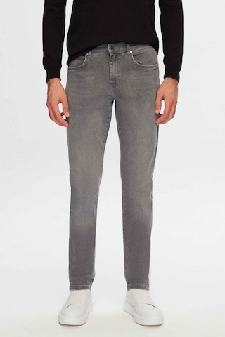 D's Damat Slim Fit Düz Boru Paça Erkek Denim Pantolon - Gri 6HCJ3ORT00102