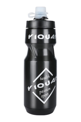 Youmex 710ml Siyah Bisiklet Su Bardağı, Spor Ve Outdoor Kullanıma Uygun, Toz Kapaklı, Yiyecek Dereceli Pp Plastik Malzemeyle Siyah