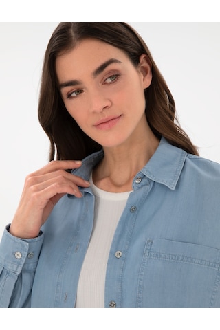 Pierre Cardin Kadın Mavi Gömlek Jean 50306750-vr036 Mavi