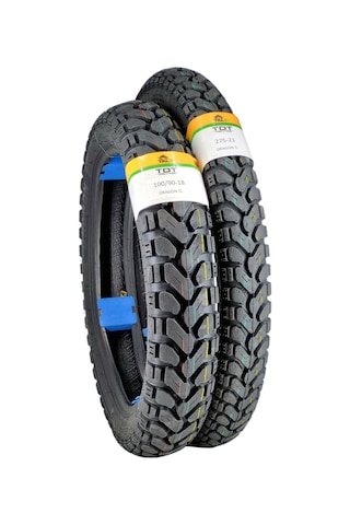 100/90-18 Ve 275-21 Tl Tubeless - Dubleks Lastik Takımı