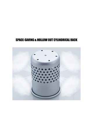 Reedark Banyo Fön Organizatörü, 22 Lbs Yük Taşıma, Spiral Tasarım, Duvar Kurulumlu, Aluminum Malzeme, Saç Fönü Ve Aksesuarları Saklama Renkli