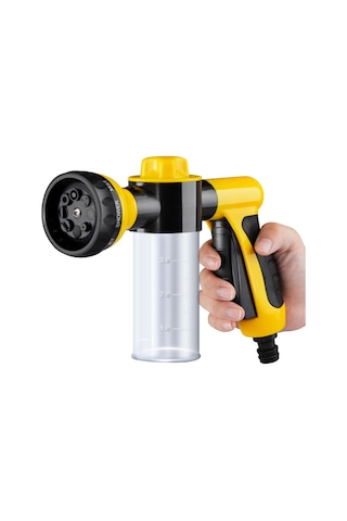 Ximistore9 8 Fonksiyonlu Sarı Köpük Spreyi: Yüksek Basınçlı Araba Yıkama, Bahçe Sulama Ve Temizlik Aleti Sarı