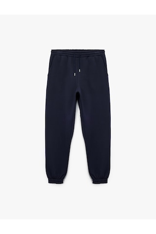 Koton Şardonlu Cep Detaylı Rahat Kesim Beli Lastikli Jogger Spor Eşofman Altı Lacivert 6wam40062nk Lacivert