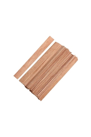 Ahşap Fitil 25 Adet 1,5x15 Cm , Ahşap Mum Fitili Toptan Renksiz