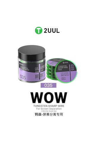 2uul Ws-035 Tungsten Keskin Ekran Ayırma Teli 0,035 Mm