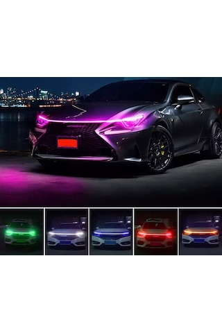 Drl Ön Kaput Gündüz Ledi App ve Kumanda Kontrol Rgb Led Şerit