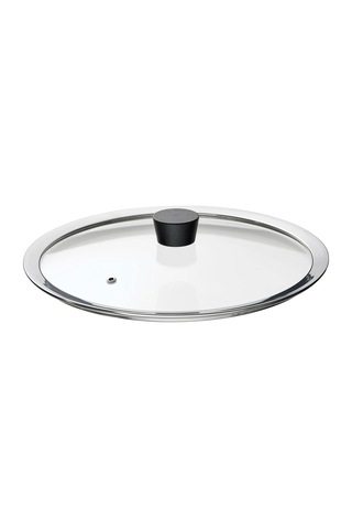 Ikea Klockren Cam Tencere Kapağı 29 Cm Krom - Şeffaf 1 Adet Şeffaf - Gri