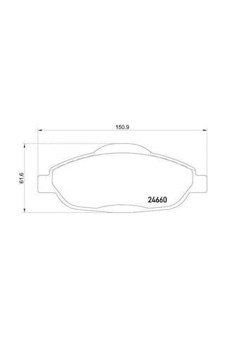 Peugeot 3008 Ön Fren Balata 2009-2016 1613259380 Gdb1761 1.6 Vtı, 1.6 Hdı