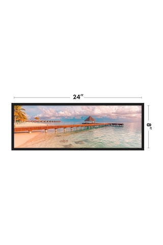 Siyah 8x24 Poster Çerçevesi - Parlak Pleksiglaslı İnce Kenarlıklı Fotoğraf Çerçevesi - Duvar İçin Yatay Ve Dikey Formatlar