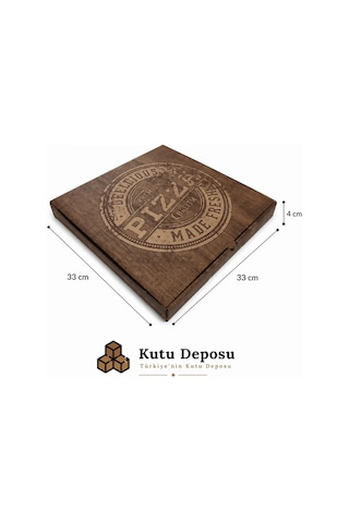33x33x4 Cm Pizza Kutusu 100 Adet