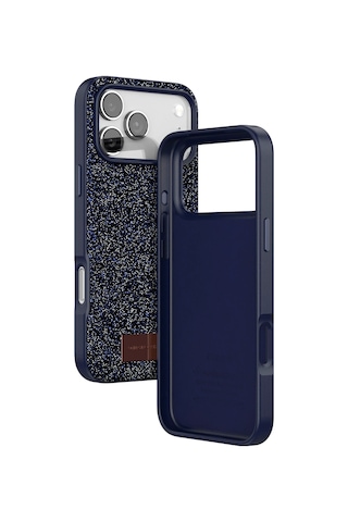 Sptmgldı Onegif Apple Apple iPhone Uyumlu 17 Pro Max Bright Simli Kapak - Mavi