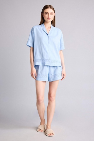 Defacto Regular Fıt Kısa Boy Dokuma Pijama Şort G4373ax26spbe745 Mavi-be745