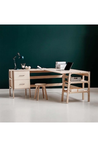 Woodesk Origo Ahşap Çalışma Masası, Natural Renk Cpt4643-100