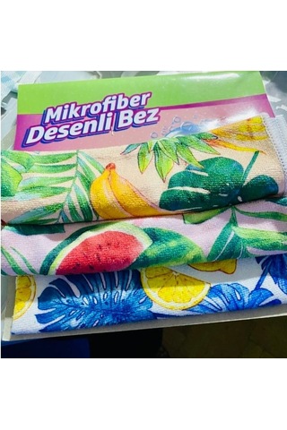 Mr. Green Mikrofiber Desenli Bez Karışık