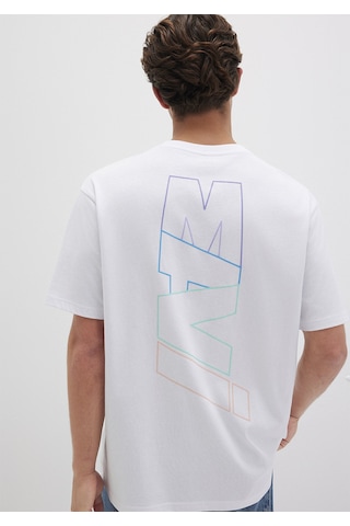 Mavi - Mavi Logo Baskılı Beyaz Tişört 0612350-620 Beyaz
