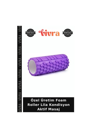 Özel Üretim Foam Roller Lila Kondisyon Aktif Masaj