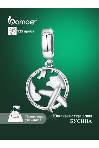 Bamoer Bileklik İçin Gümüş 925 Sılver . Ovallanmış Madalya 193277075