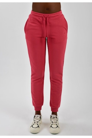Kadın Yanları Cepli Beli Büzgülü Jogger Eşofman Altı Gülkurusu