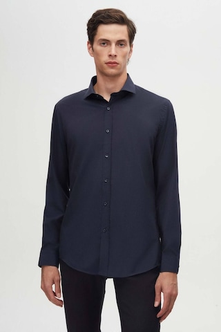 D'S Damat Ds Damat Slim Fit Lacivert Italyan Yaka Dar Kesim Klasik Kravatlık Uzun Kollu Kolay Ütülenebilir Ne 2HF02ORT4185 Lacivert