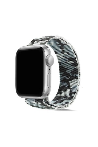 Apple Watch Uyumlu Ultra 49mm Kordon Krd-40 Metal Strap Kayış - Kahverengi