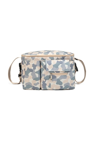 Geekyou Gri Dayanıklı Su Geçirmez Çanta - Bebek Arabası, Bisiklet Ve Motosiklet İçin Çift Kilitli Organizer, Günlük Seyahat Depolama Çantası Gri