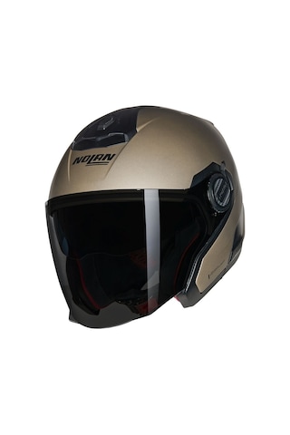 Nolan N40.5 Classico Nobile Güneş Vizörlü Açık Kask + Siyah Cam 315 Krem