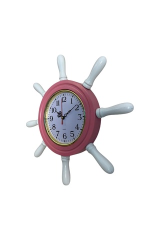 Pembe Kavelalı Dümen Duvar Saati Pl-d3701p