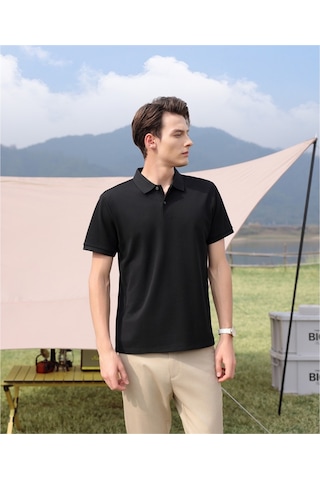 New Performance Premium Polo T-shirt %34,5 Polyester %31,2 Pamuk %30,8 Liyosel %3,5 Dut İpeği Siyah