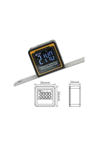 Maiyame Huoto Mini Cüzdan Tipi Elektronik Dijital Açı Ölçer, Keskin Okuma İle Egim Ve Açı Ölçümü İçin Dayanıklı Araç